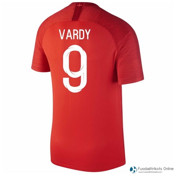 England Trikot Auswarts Vardy 2018 Rote Fussballtrikots Günstig